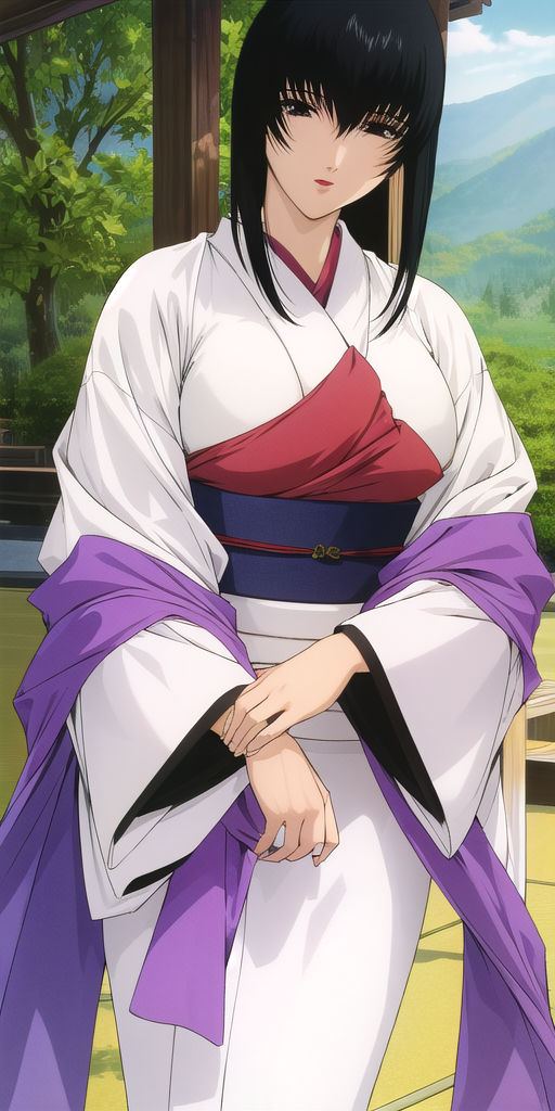 10524-4042833447-_lora_YukishiroTomoeV2_0.7_ yukishiro_tomoe, huge breasts, standing, solo, white_kimono_purple_sash, masterpiece, best quality,.png